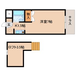 近鉄奈良駅 バス12分  南方町下車：停歩4分 1階の物件間取画像